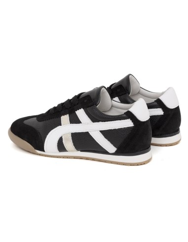 Black leather Women's sneakers