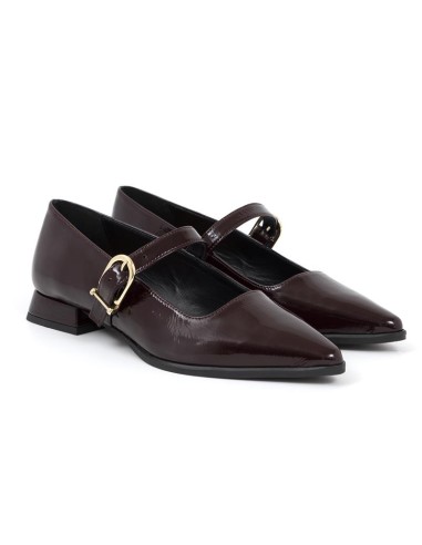 chaussures habillées femme de peau Bordeaux W-CHIMY-BURDEOS