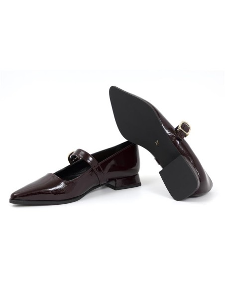 chaussures habillées femme de peau Bordeaux W-CHIMY-BURDEOS
