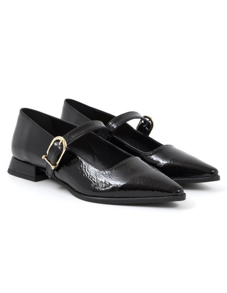 chaussures habillées femme de peau le noir W-CHIMY-NEGRO