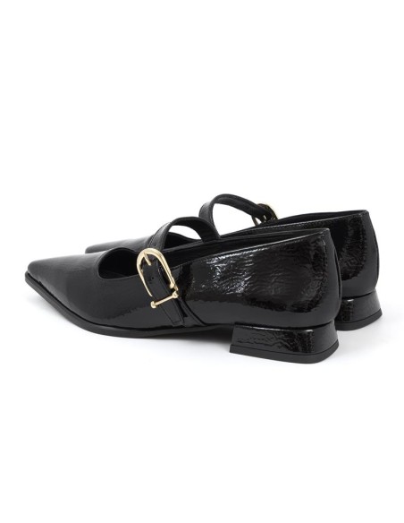 chaussures habillées femme de peau le noir W-CHIMY-NEGRO