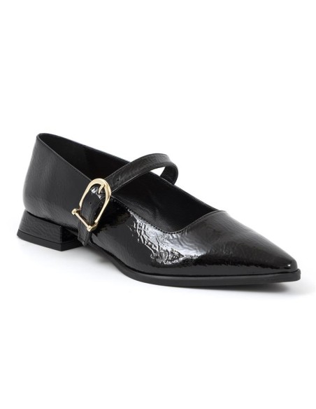 Zapato de Vestir de piel liso color negro