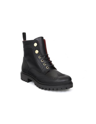 Brown leather women's boots
