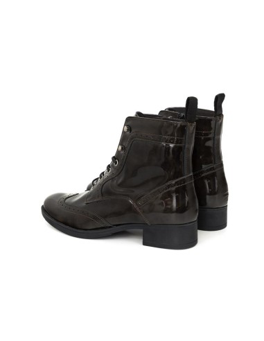 bottines femme de peau marron W-COVA-CAMEL