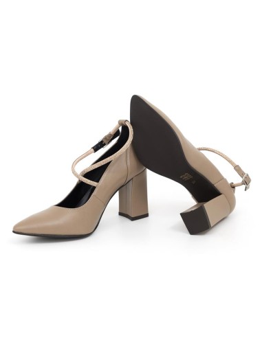 Beige leather Dressing Shoes