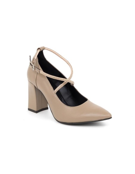chaussures habillées femme de peau beige W-DAISY-BEIGE