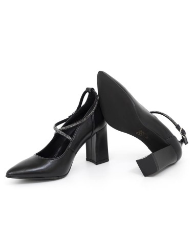chaussures habillées femme de peau le noir W-DAISY-BLACK