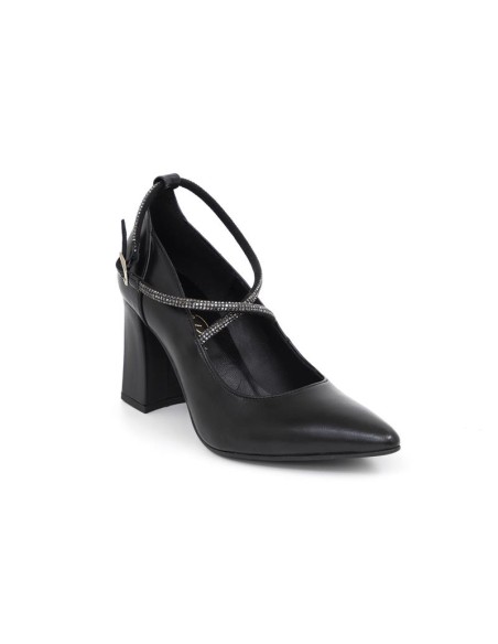 chaussures habillées femme de peau le noir W-DAISY-BLACK