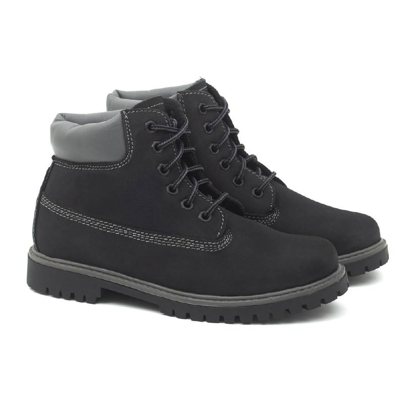 bottines pour femmes nubuck noir W-NELLAN-BLACK