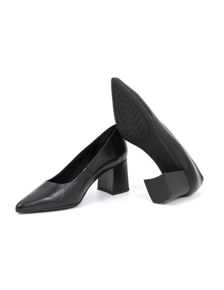 Zapato de Vestir de piel liso color negro