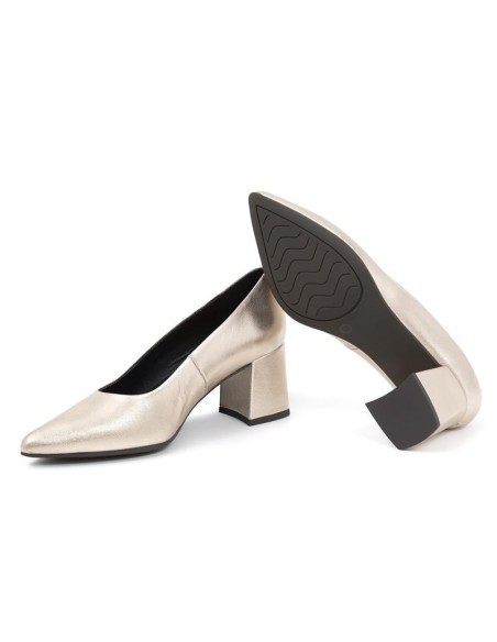 chaussures habillées femme de peau or W-DALILIA-ORO