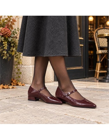 Burgundy leather Dressing Shoes