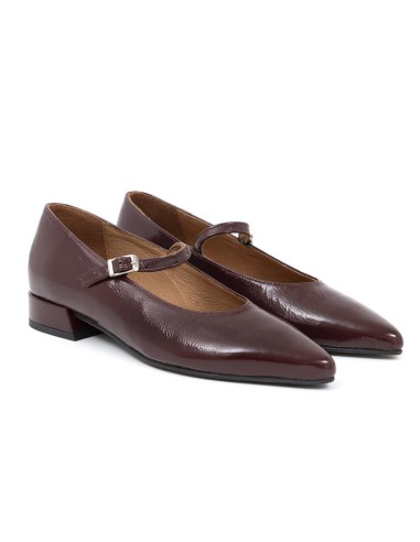 chaussures habillées femme de peau Bordeaux W-DANA-BURDEOS