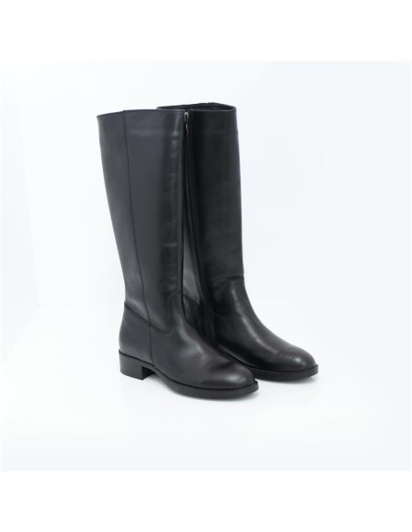 bottes femme de peau le noir W-DARINA-BLACK