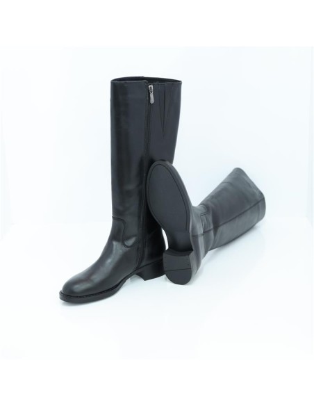 bottes femme de peau le noir W-DARINA-BLACK