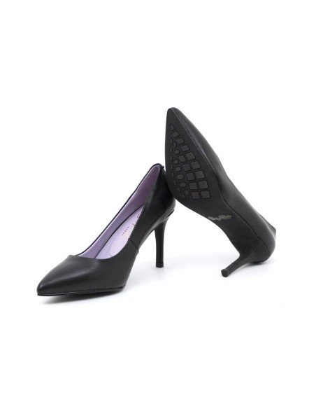Zapato de Vestir de piel liso color negro