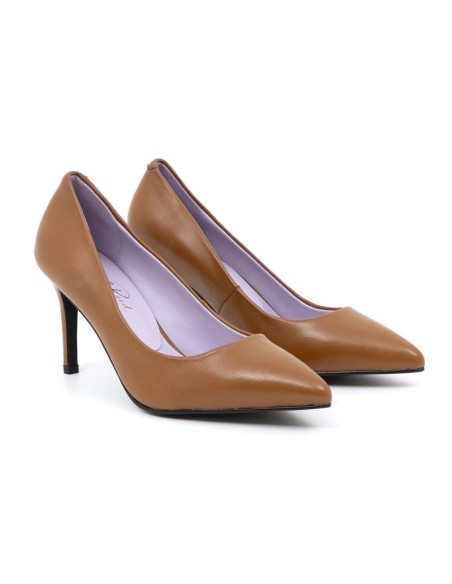 Zapato de Vestir de piel liso color cuero