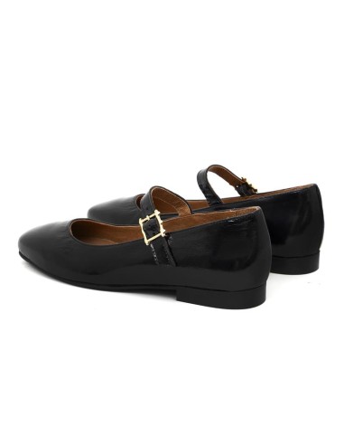 Bailarina de piel liso color negro