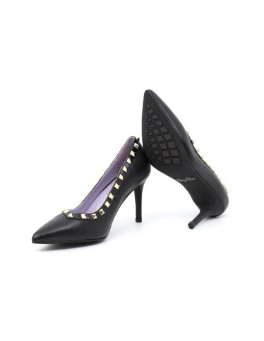chaussures habillées femme  poil de poney le noir W-DEMACH-BLACK