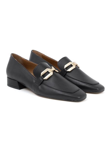 Zapato de Vestir de piel liso color negro