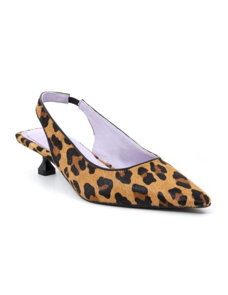 chaussures habillées femme  poil de poney beige W-DISEO-CAMEL