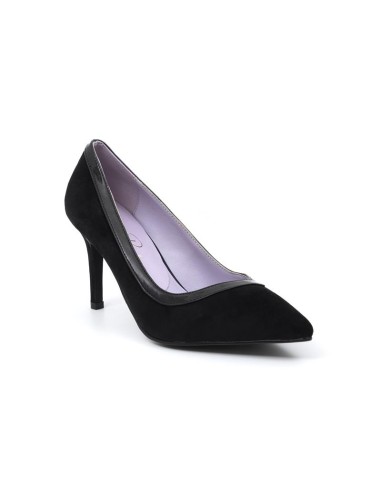 chaussures habillées femme suède le noir W-DOLY-NEGRO