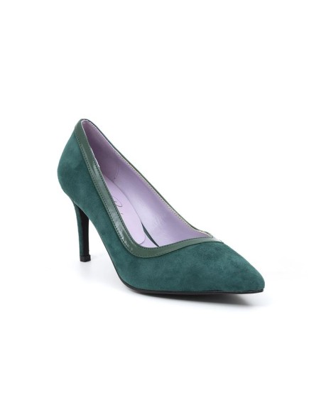 chaussures habillées femme suède vert W-DOLY-VERDE