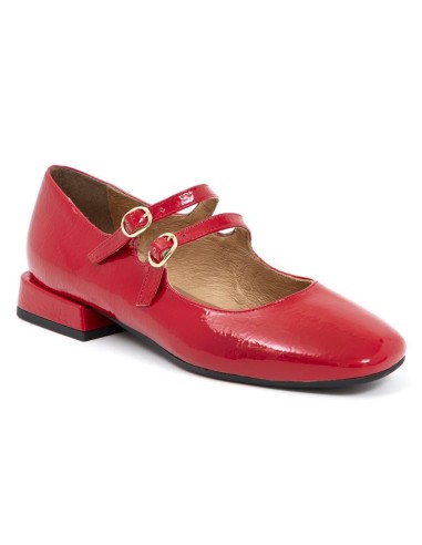 chaussures habillées femme cuir verni rouge W-DUNE-ROJO