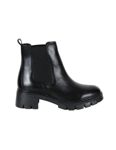bottines femme de peau le noir W-FARMAN-BLACK