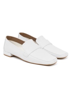 femmes mocassins de peau blanc W-GALATA-WHITE 2