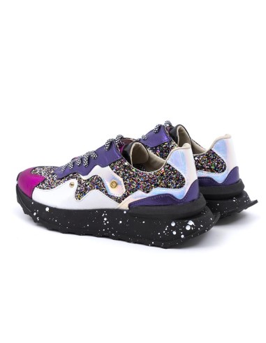 Pink leather Women's sneakers