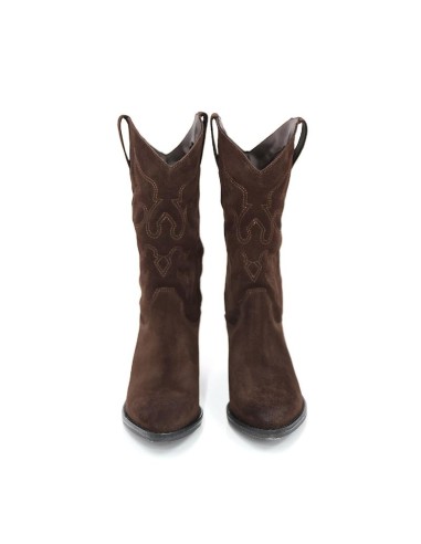 bottes femme suède marron W-GREN-BROWN