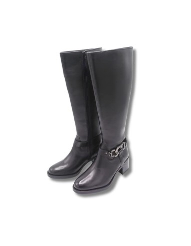 bottes femme de peau le noir W-IRNELA-BLACK
