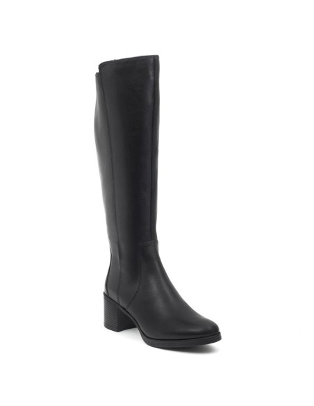 bottes femme de peau le noir W-KASIVO-BLACK