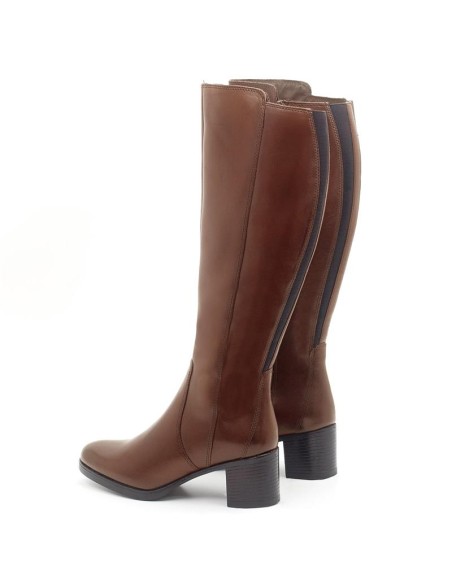 Light Brown leather Women's high boots