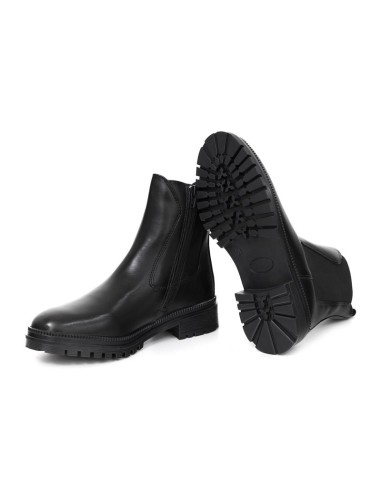 bottines femme de peau le noir W-KIVEL-BLACK