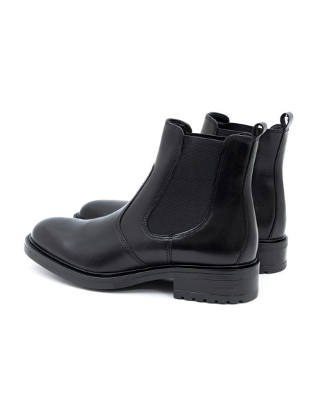 bottines femme de peau le noir W-LIRAN-BLACK
