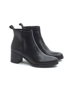 bottines femme de peau le noir W-NICTER-NEGRO