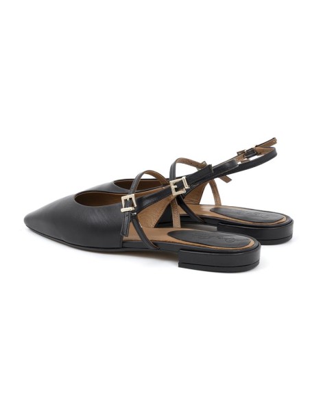 chaussures habillées femme de peau le noir W-LUNA-BLACK
