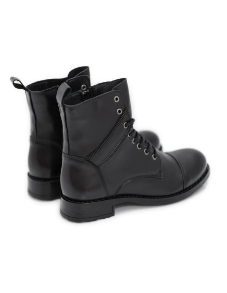 bottines femme de peau le noir W-MAGOR-BLACK