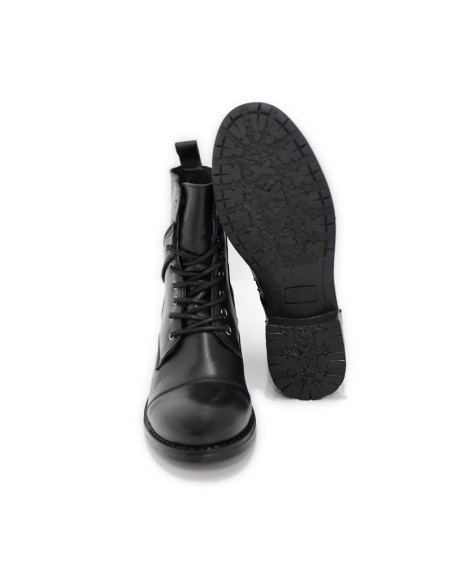 bottines femme de peau le noir W-MAGOR-BLACK