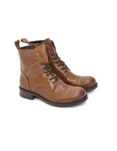 Light Brown leather women's boots 2