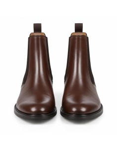 bottines chelsea de peau marron W-MALERO-BROWN 2