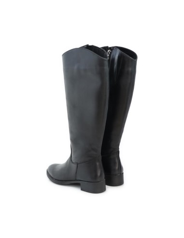 Black leather Women's high boots