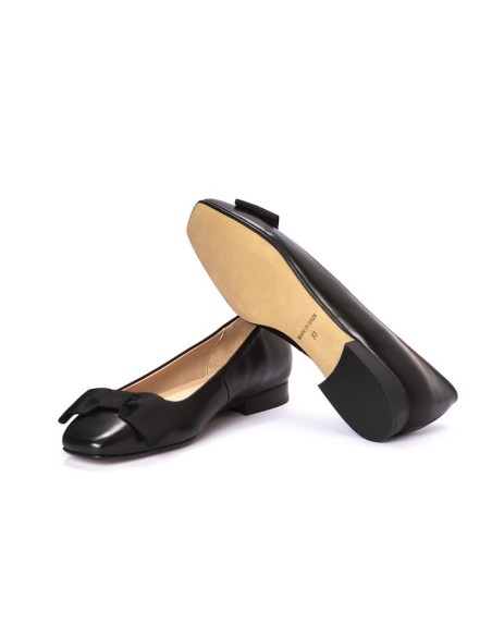 chaussures habillées femme de peau le noir W-MELINA-BLACK