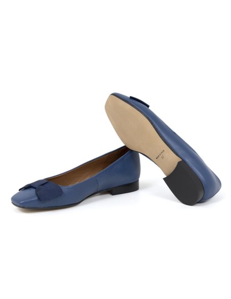 chaussures habillées femme de peau bleu W-MELINA-NAVY