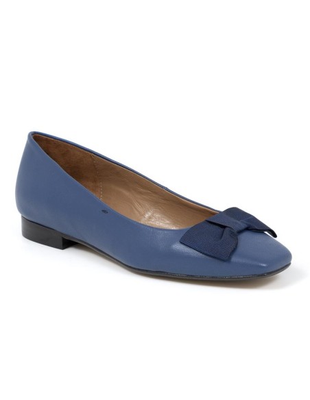 chaussures habillées femme de peau bleu W-MELINA-NAVY