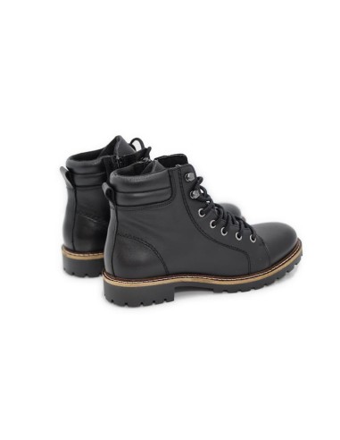 Black leather women's boots