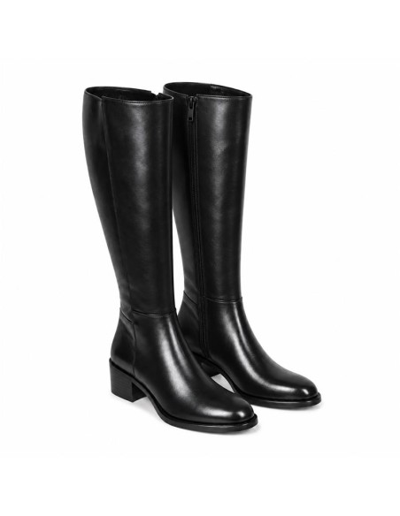 bottes femme de peau le noir W-MONANTE-BLACK