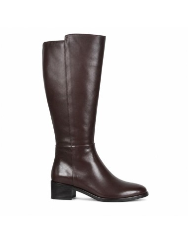 bottes femme de peau marron W-MONANTE-BROWN
